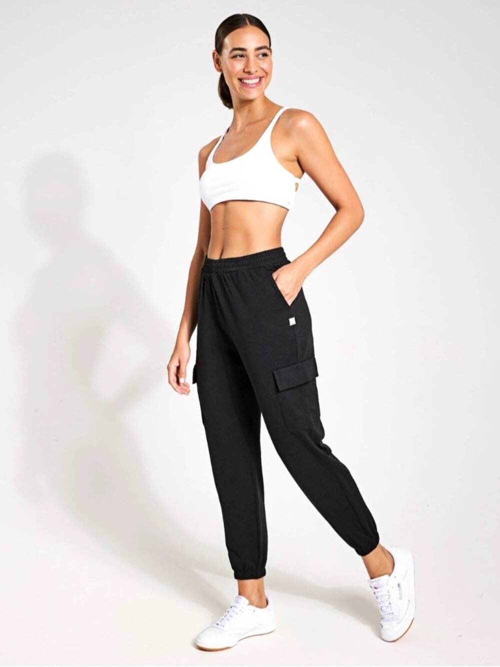VuoriBoyfriend Cargo Jogger - Black Heather xs